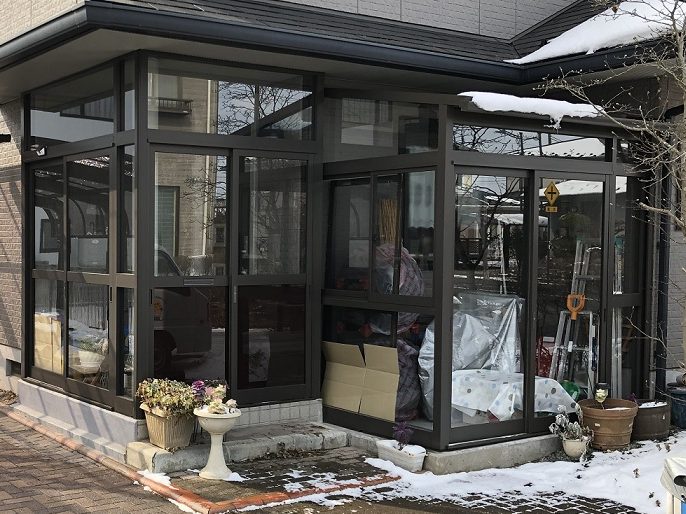 O市 M様邸 玄関風除囲い工事 リフォームショップきたじゅう